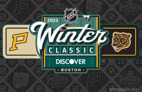 nhl winter classic with penguins and bruins logo 2023